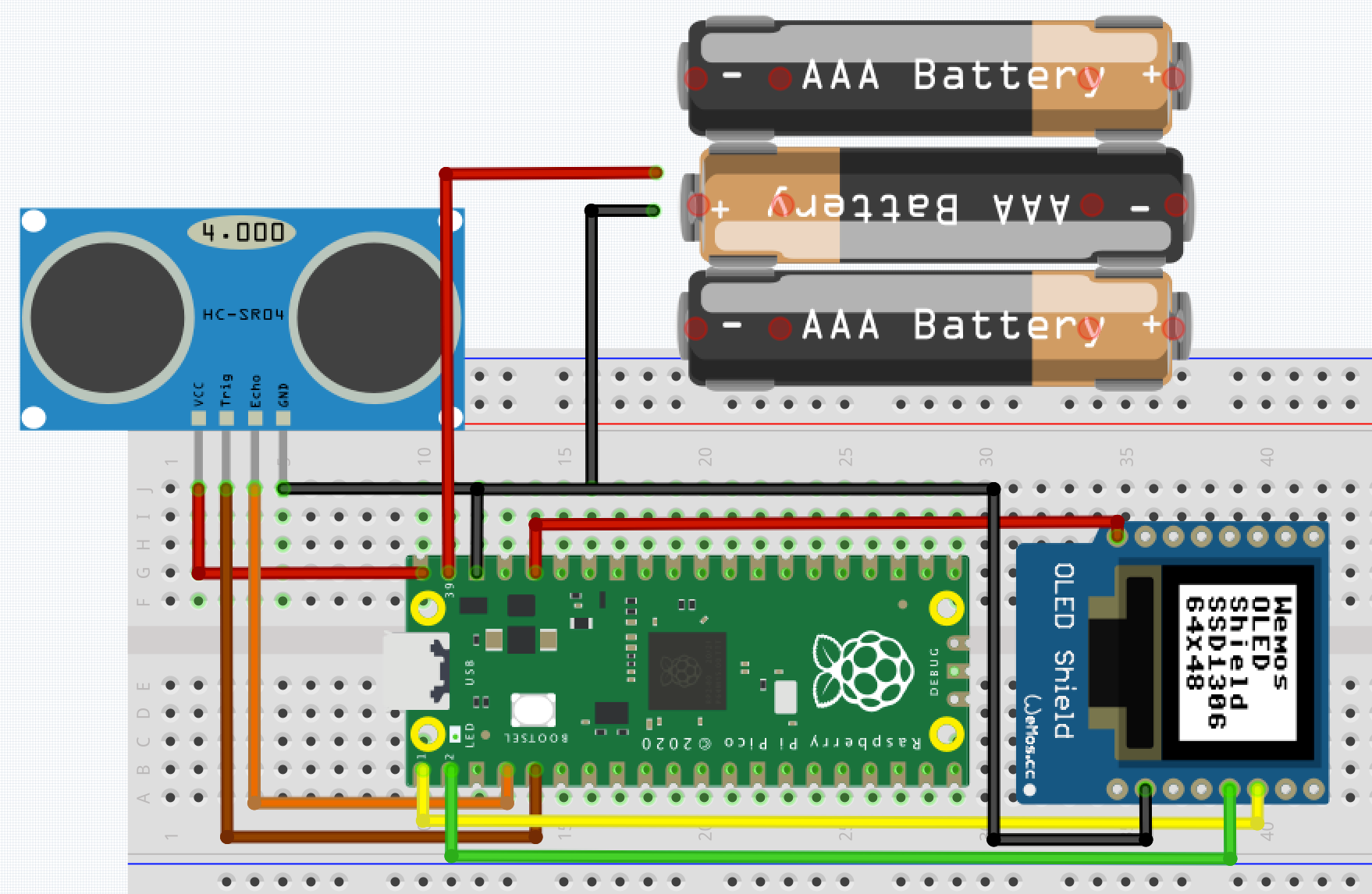 raspberry pi zero w fritzing